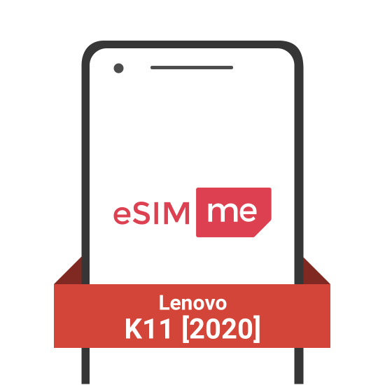 Cartão eSIM.me para Lenovo K11 [2020]